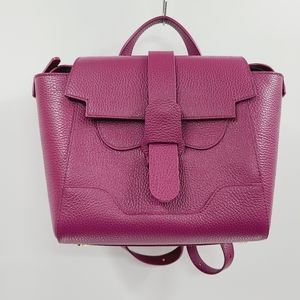 NWOT SENREVE Plum Leather Handbag